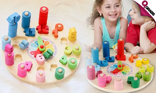 Wooden Educational Clock for Kids!
